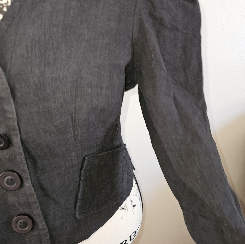Anthropologie Hope For Flowers By Tracy Reese Womans Black Cardigan Jacket Sz S - Picture 5 of 10